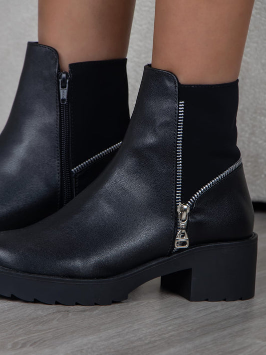 botines para mujer manhattan negro 2