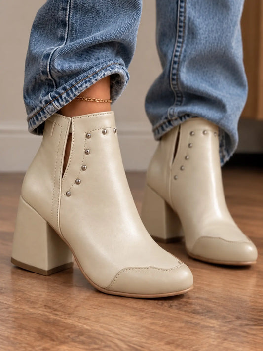 botines para mujer oxford champagne 4