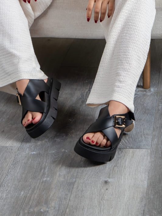 sandalias para mujer napoles negro 1