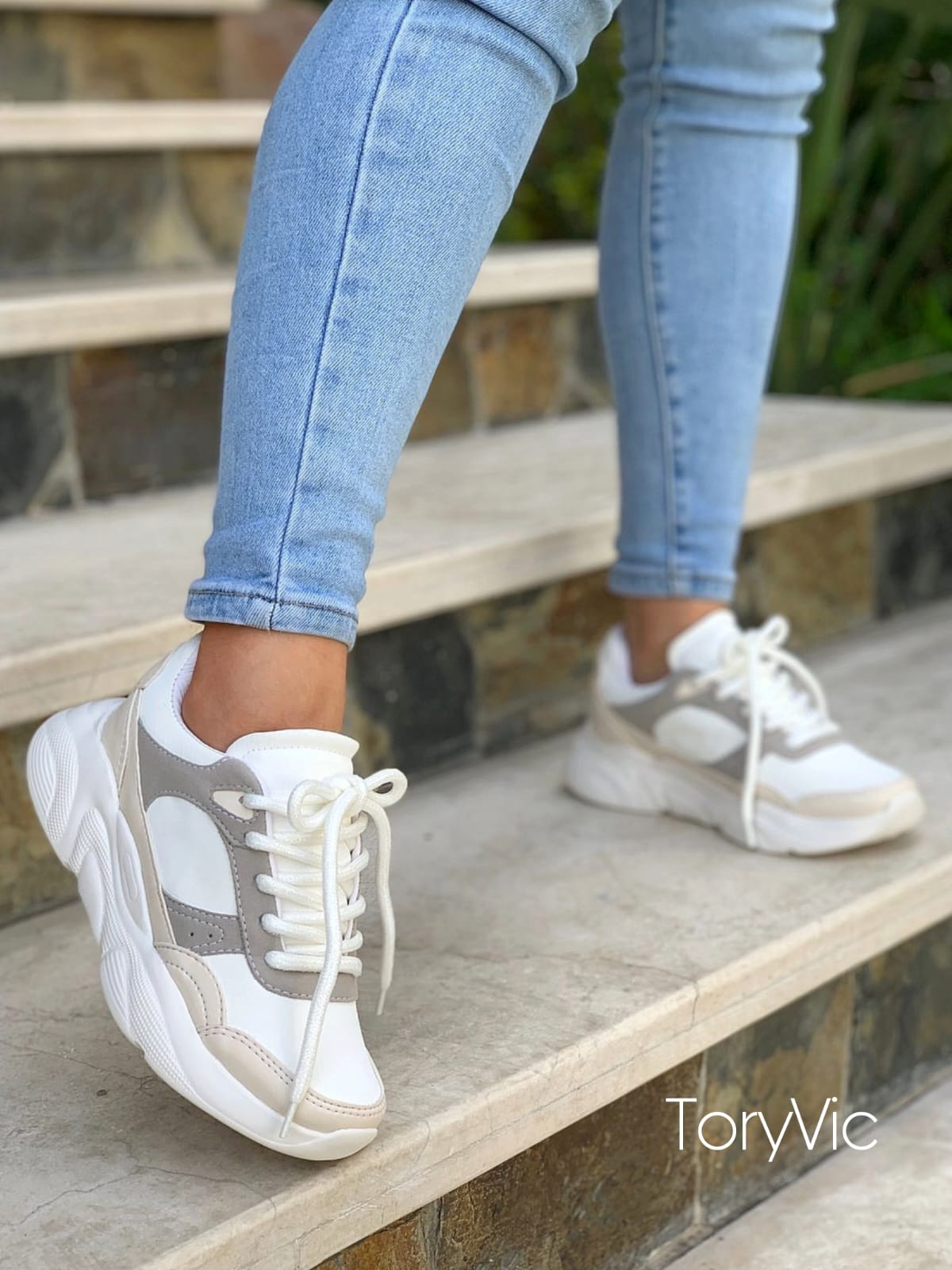 Tenis de mujer seattle beige - Main Image