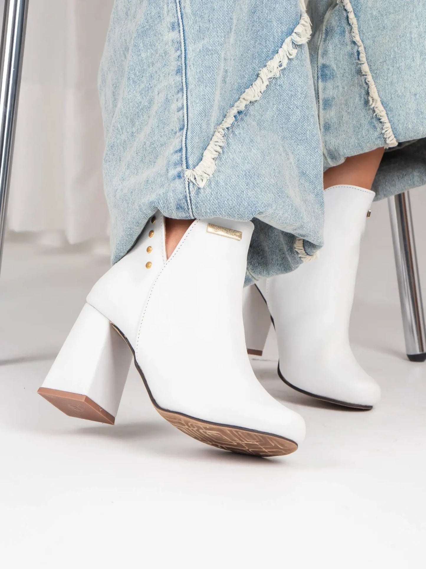 Botines de mujer barcelona blanco