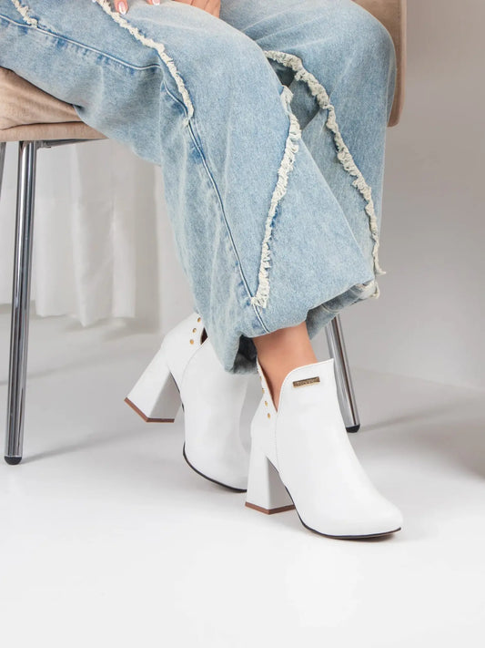 Botines de mujer barcelona blanco