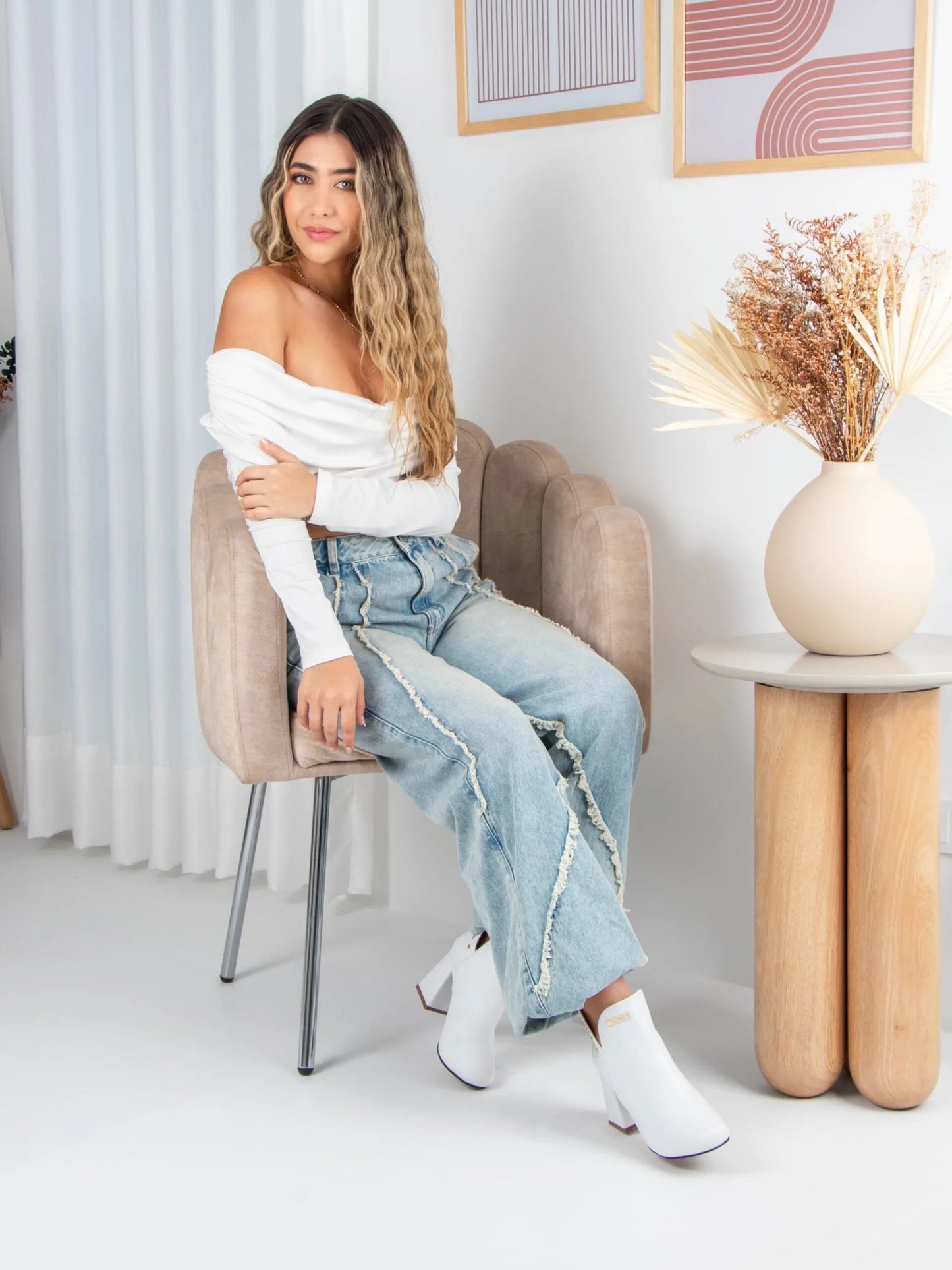 tenis, botines, sandalias y zapatos para mujer en colombia. barcelona blanco 3