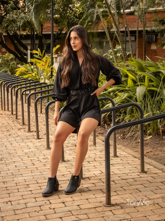 tenis, botines, sandalias y zapatos para mujer en colombia. hamburgo negro 2