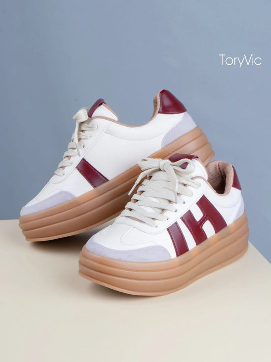 tenis, botines, sandalias y zapatos para mujer en colombia. praga beige vino 2