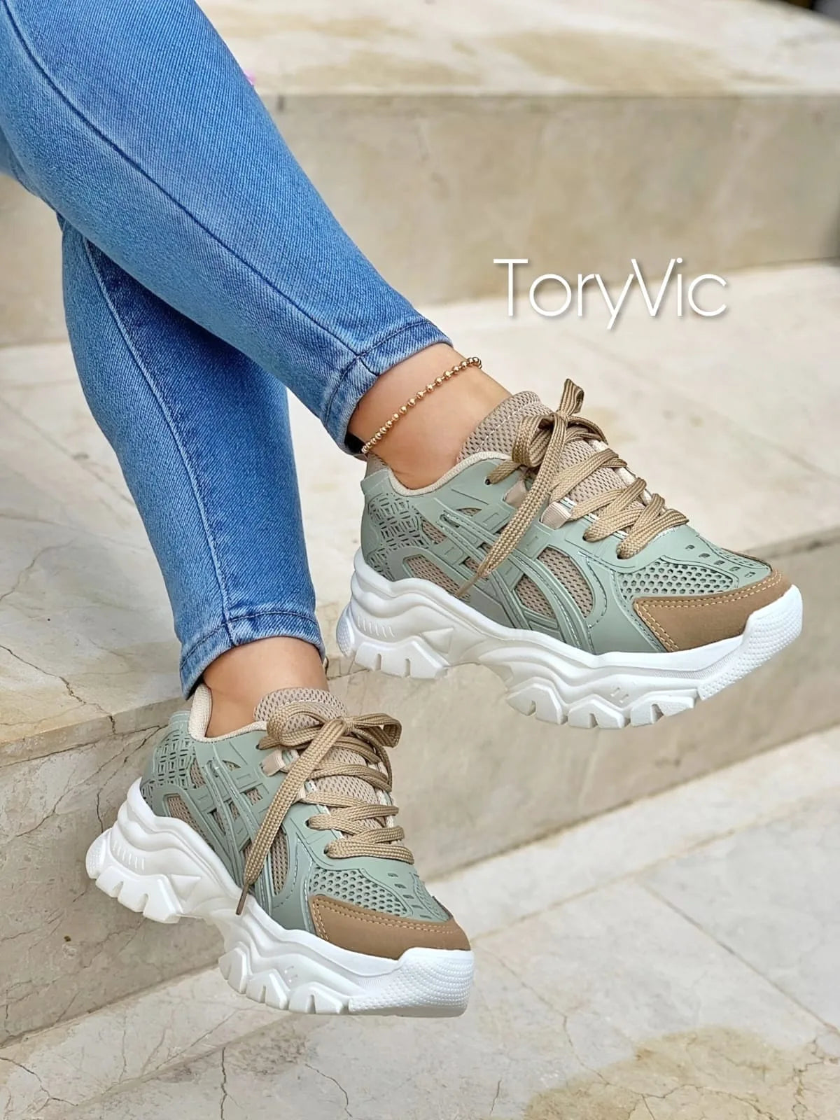 tenis, botines, sandalias y zapatos para mujer en colombia. sidney verde 1