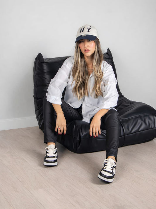 tenis de mujer celio blanco negro 1