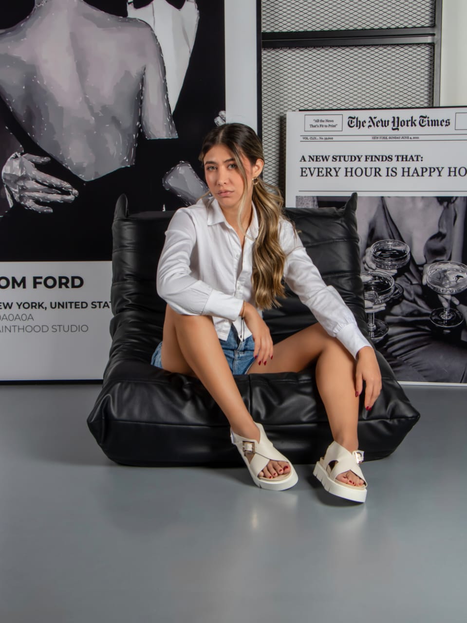 Sandalias Napoles talco