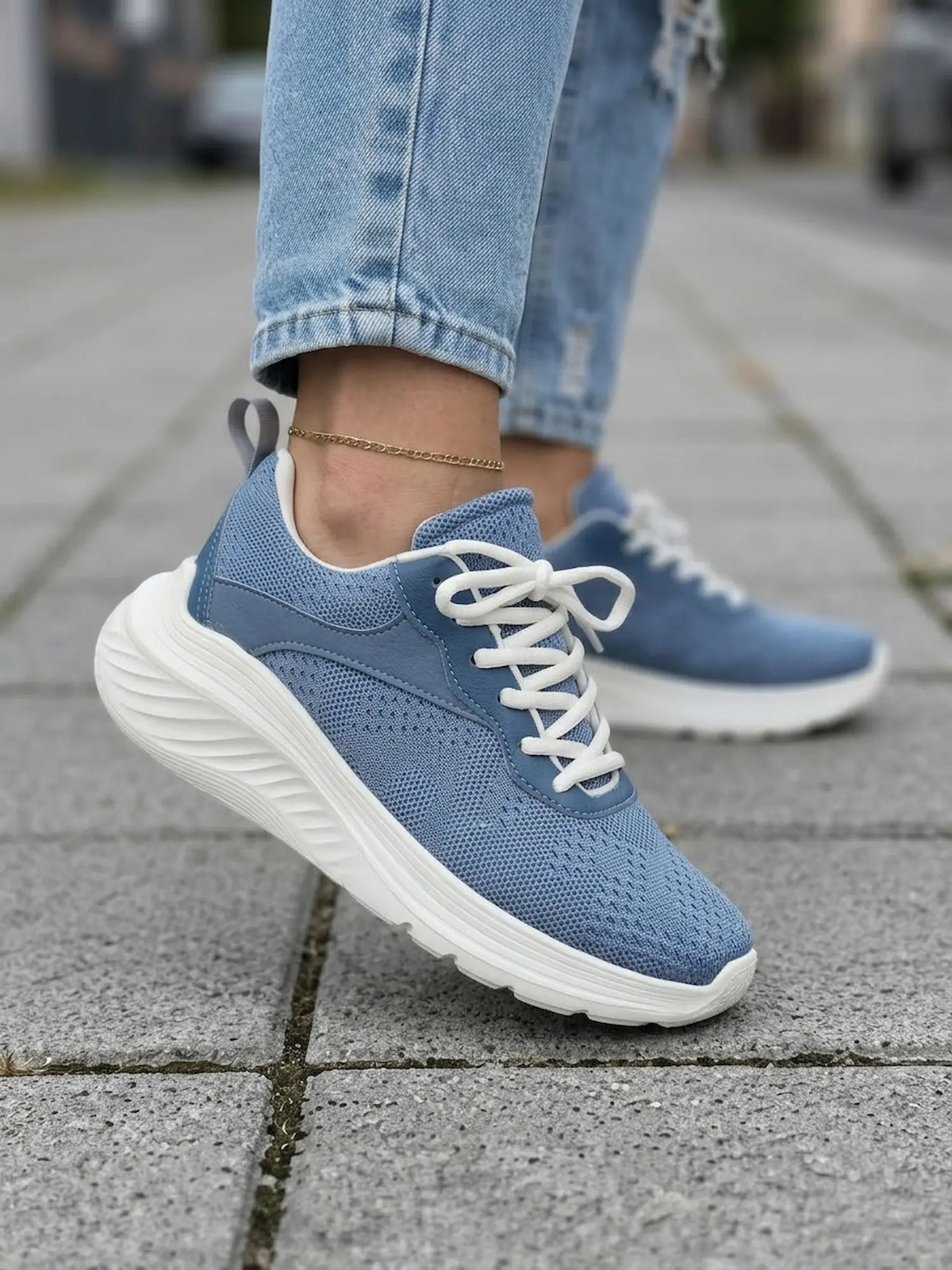 Tenis de mujer trainer azul