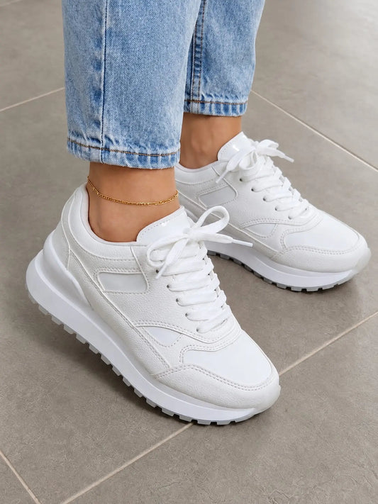 Tenis de mujer London todo blanco