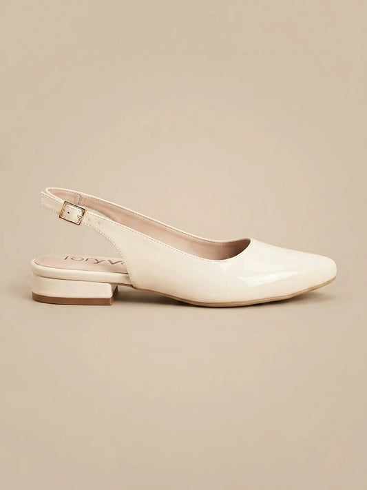 bailarina mujer beige 