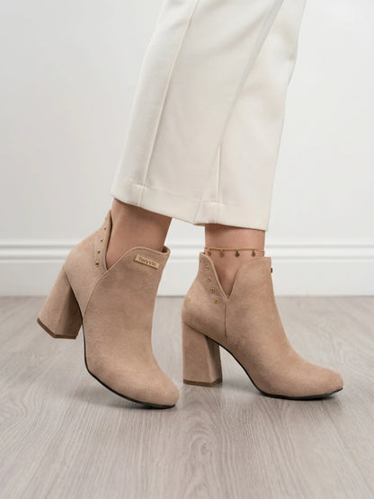 botines de mujer barcelona beige