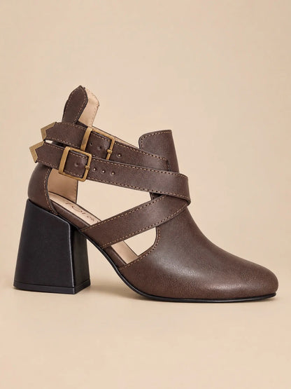 botines de mujer roma brown 1