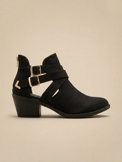 botines de mujer roma negro 0