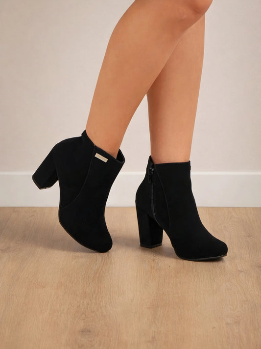 botines de mujer verona negro 12