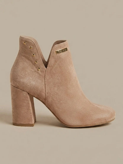 botines para mujer barcelona beige 4 