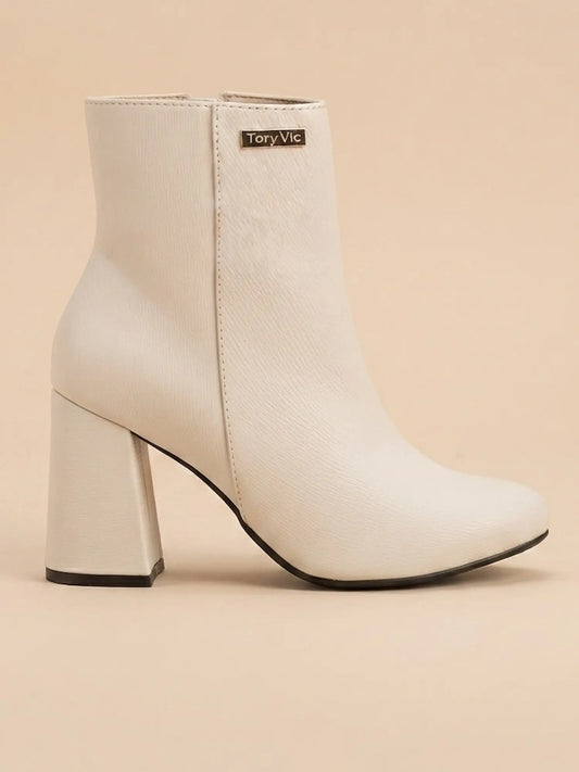 botines para mujer cairo crema 4