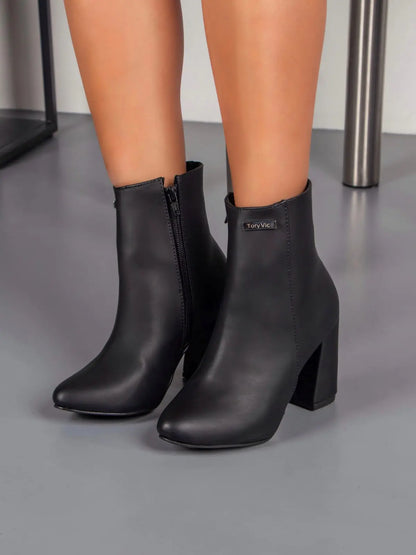 botines para mujer cairo negro mate1