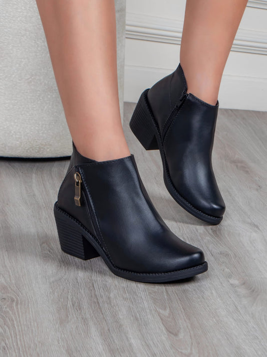 botines para mujer genova negro 