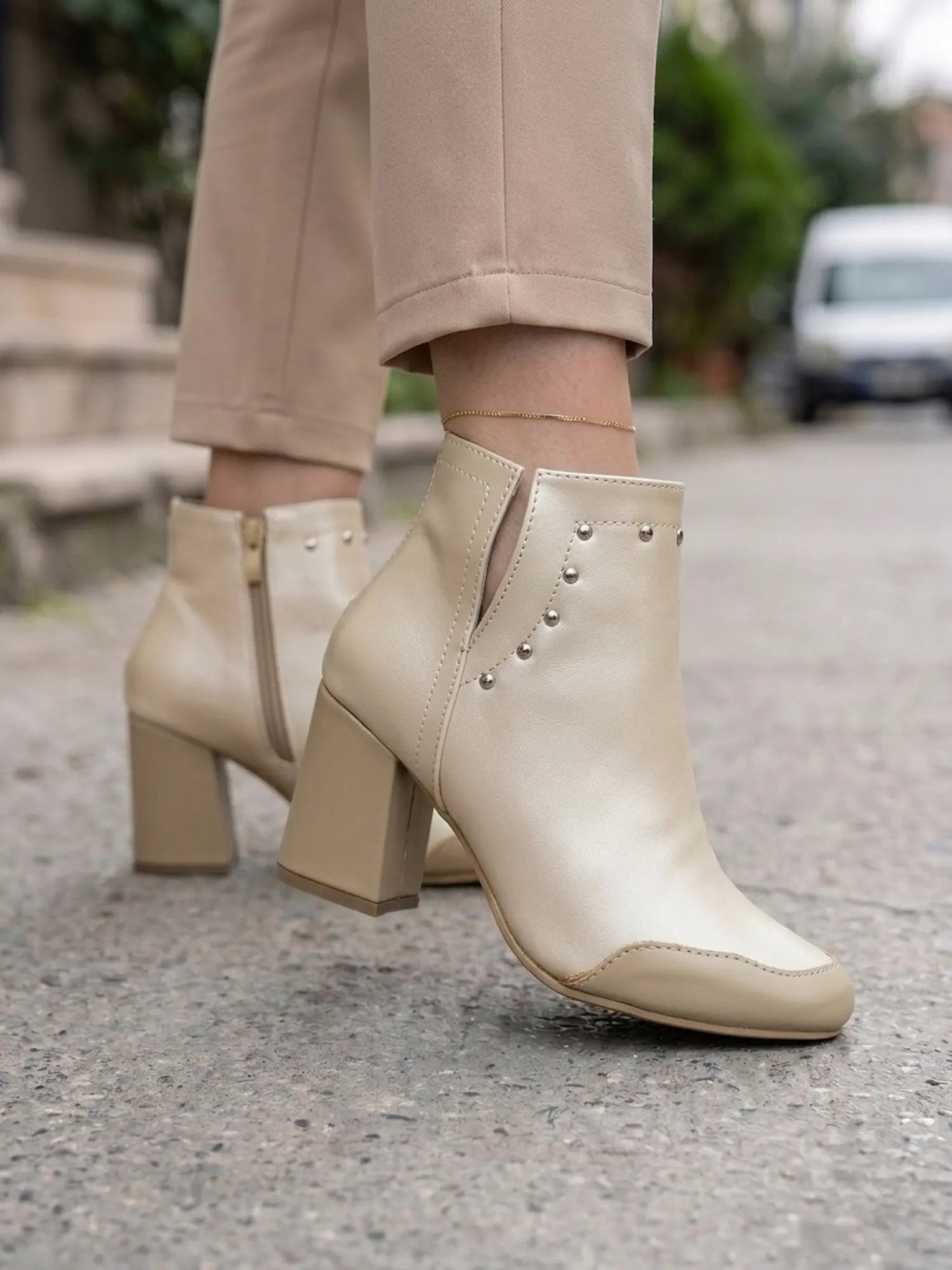 botines para mujer oxford champagne1