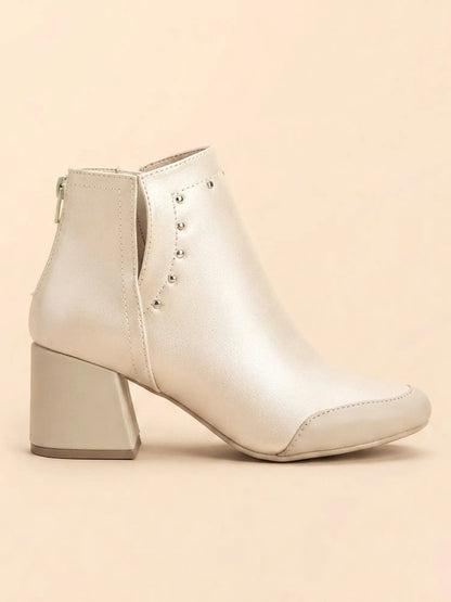 botines para mujer oxford champagne 3 