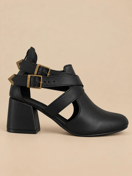 botines para mujer roma negro 