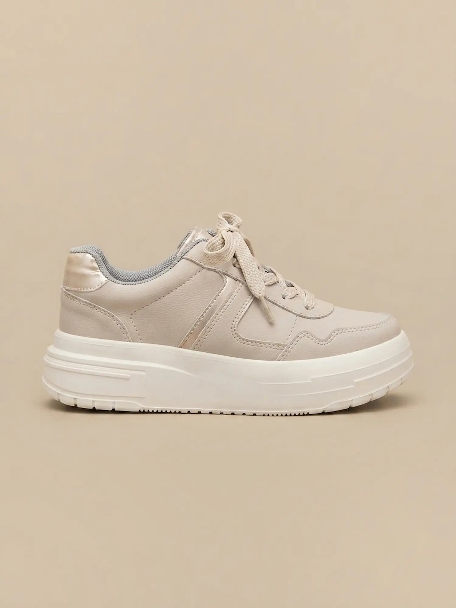 lucca crema tenis de mujer 