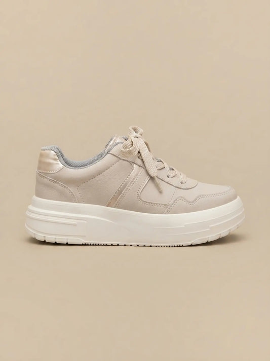 lucca crema tenis de mujer 