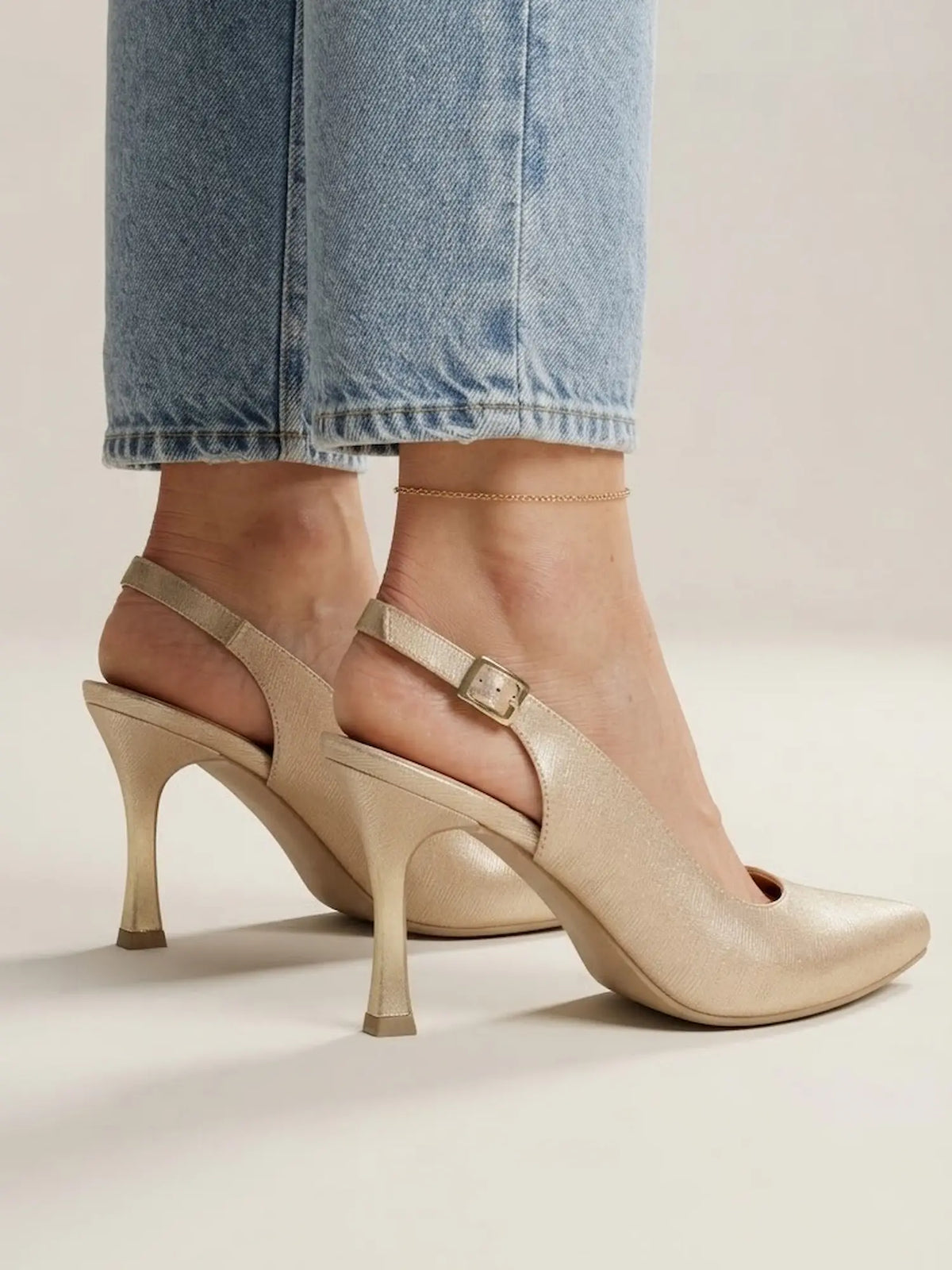 tacon para mujer anai champagne 3 