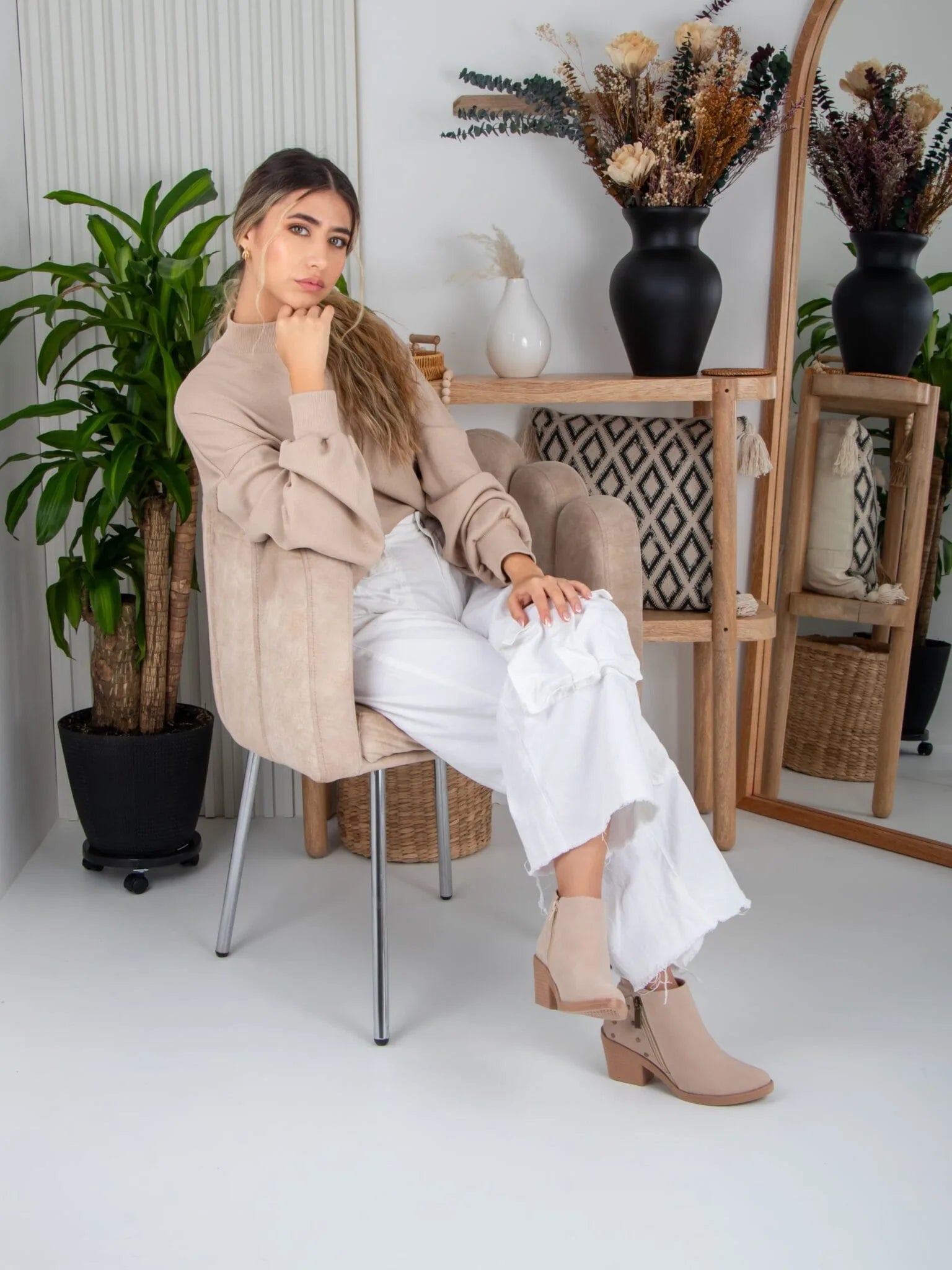 tenis, botines, sandalias y zapatos para mujer en colombia. texas beige 2