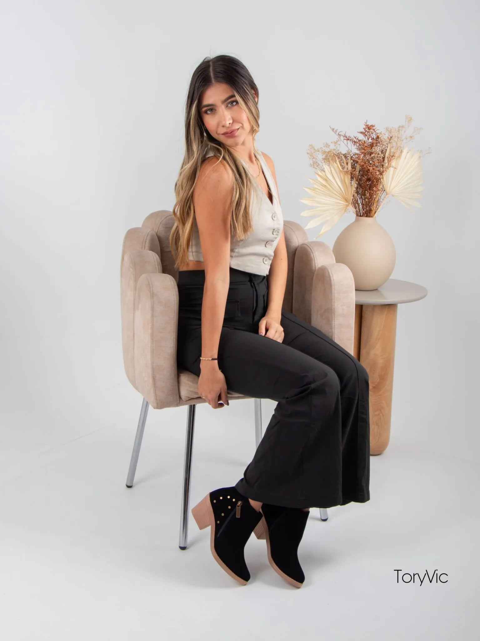 Botines de mujer texas negro