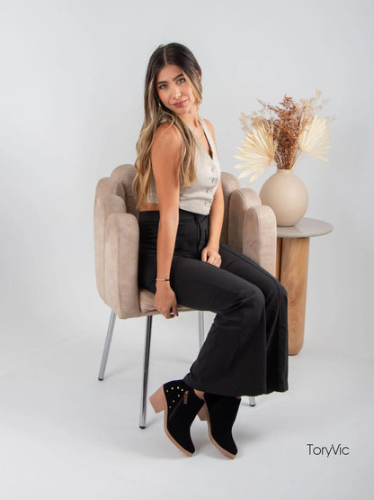 tenis, botines, sandalias y zapatos para mujer en colombia. texas negro 2