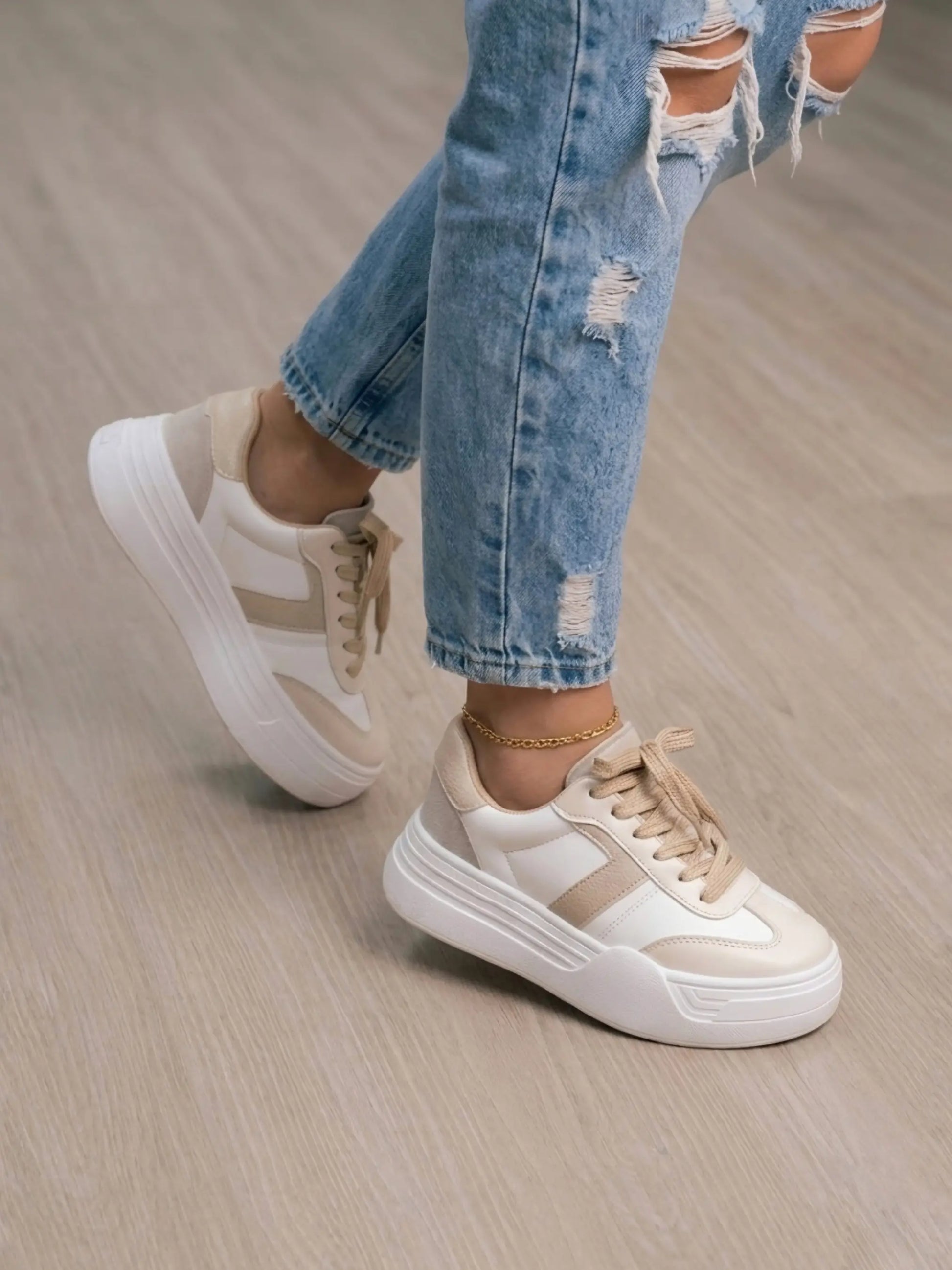 tenis de mujer jersey blanco 