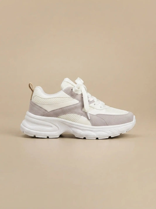 tenis de mujer kendal blanco gris 0