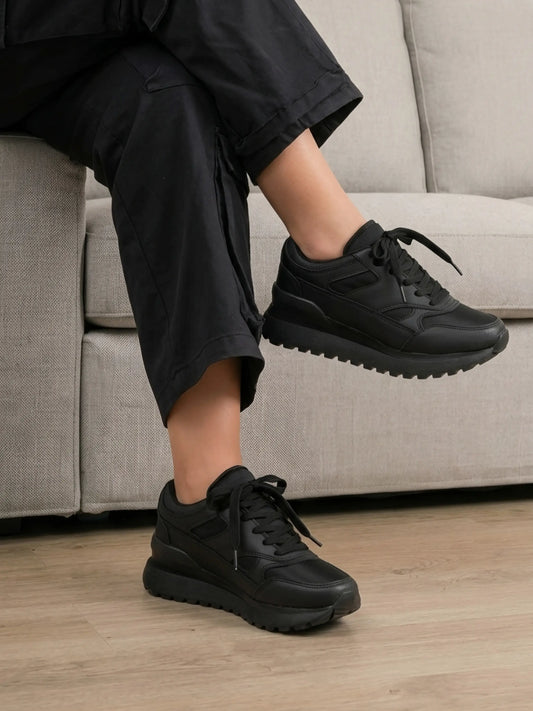 tenis de mujer london negro 4