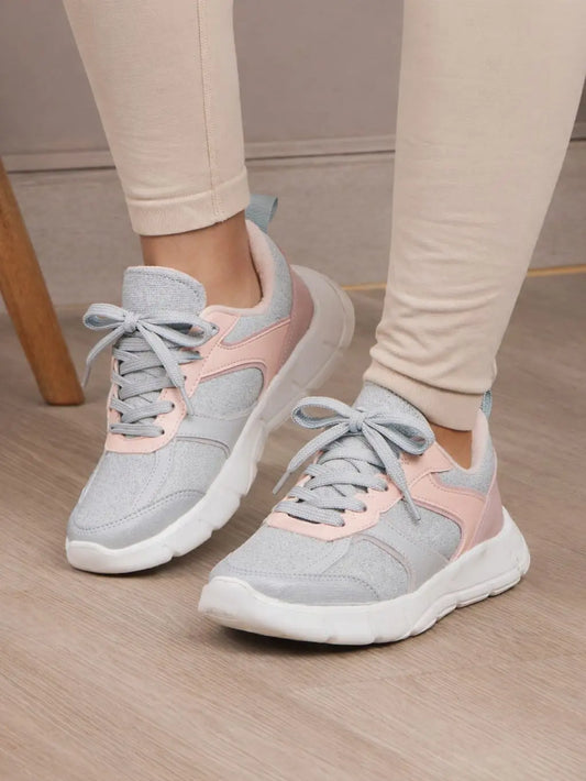 tenis de mujer montana gris 