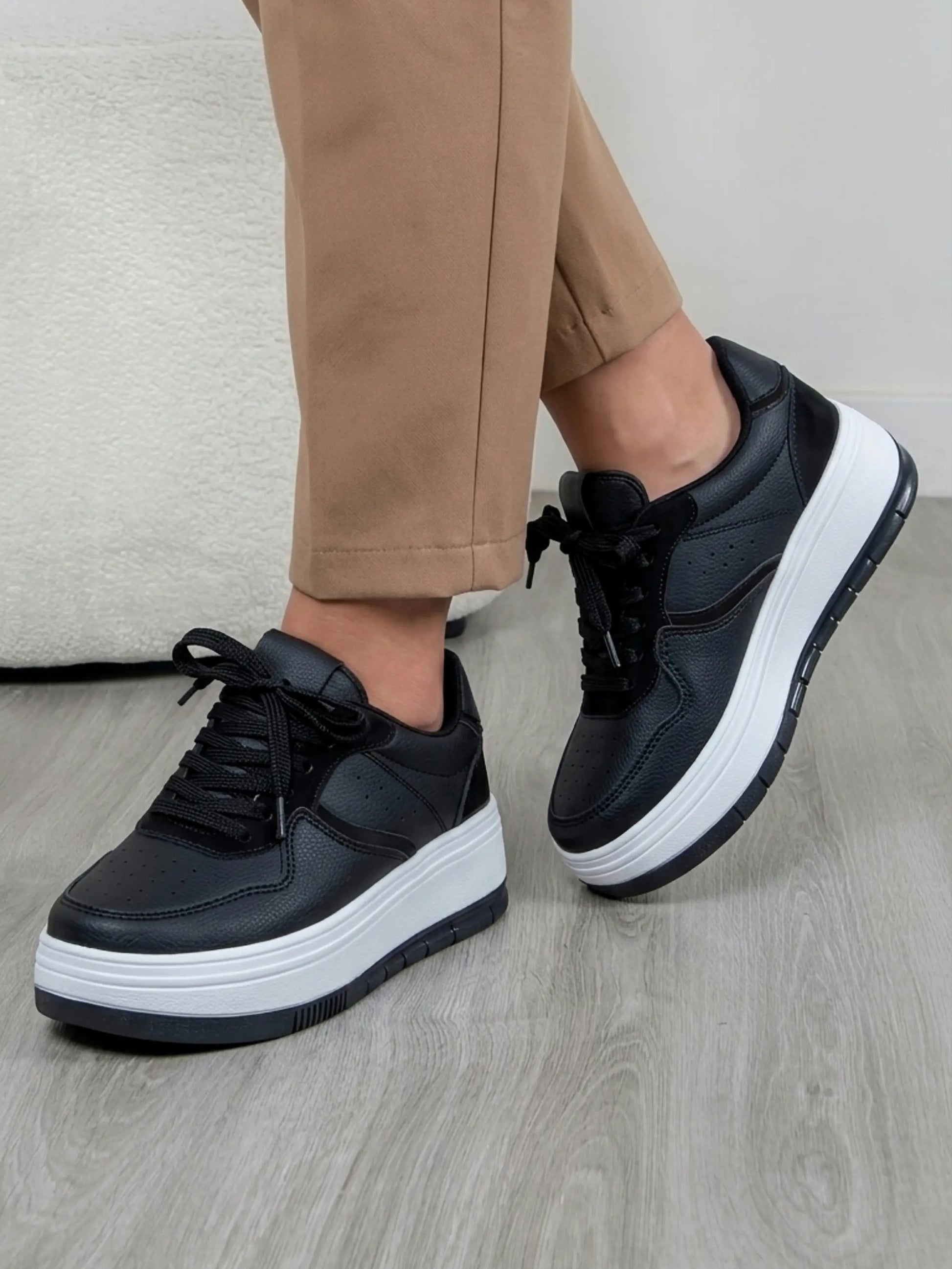 tenis de mujer niza negro 12