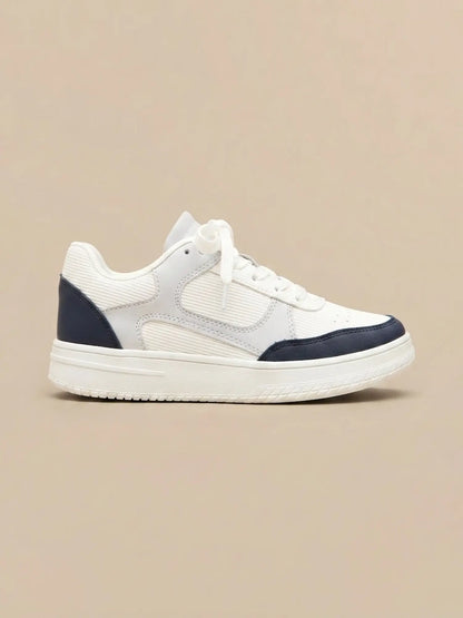tenis de mujer tany blanco azul 0