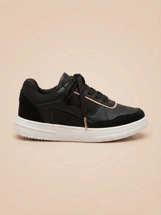 tenis de mujer tany blanco negro 