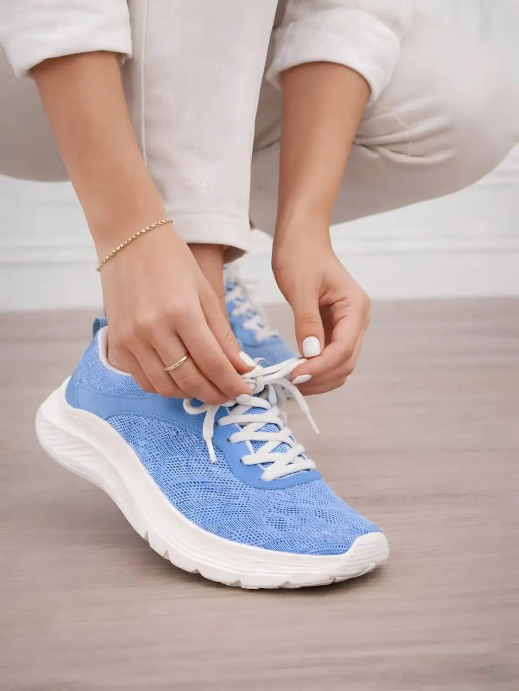 tenis de mujer trainer azul 1