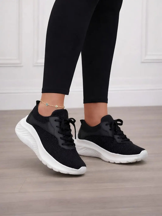 tenis de mujer trainer negro 