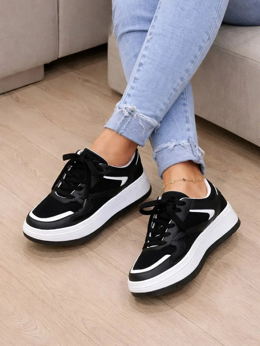 tenis de mujer trendy negro 