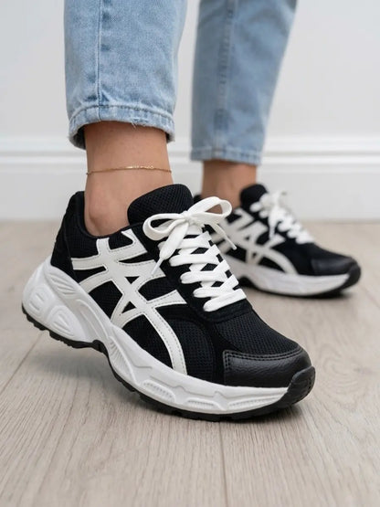 tenis mujer zelda blanco negro