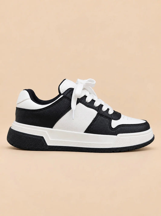 tenis para mujer celio blanco negro 8