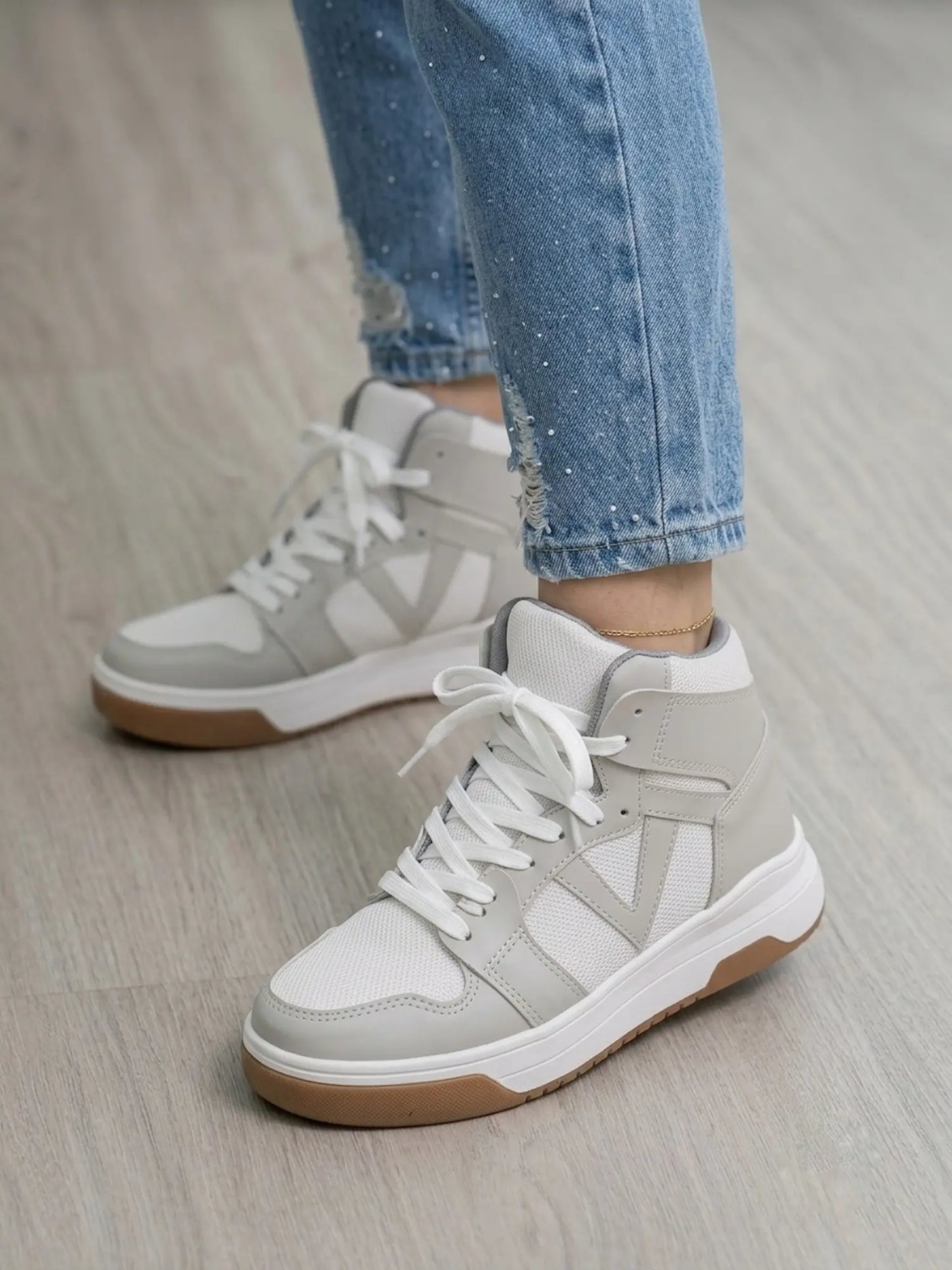 tenis para mujer chicago blanco gris 02
