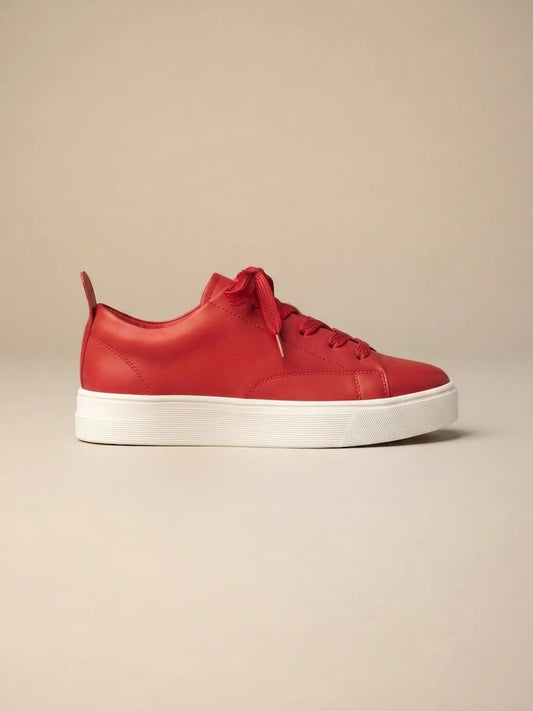 tenis para mujer classic rojos 03