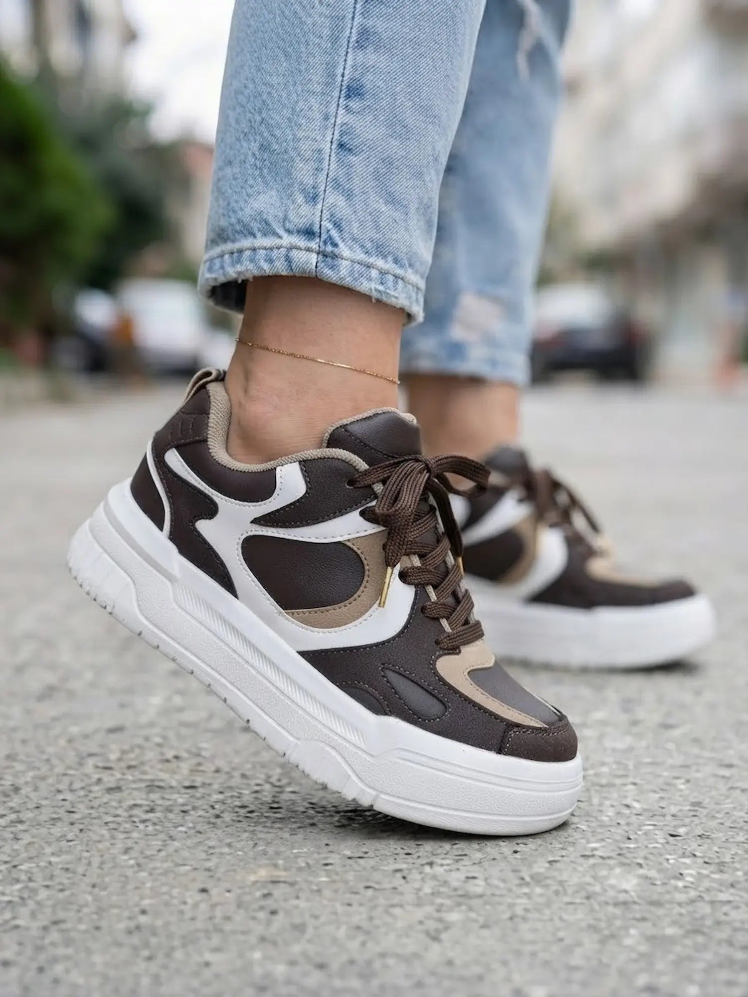 tenis para mujer seul brown 1
