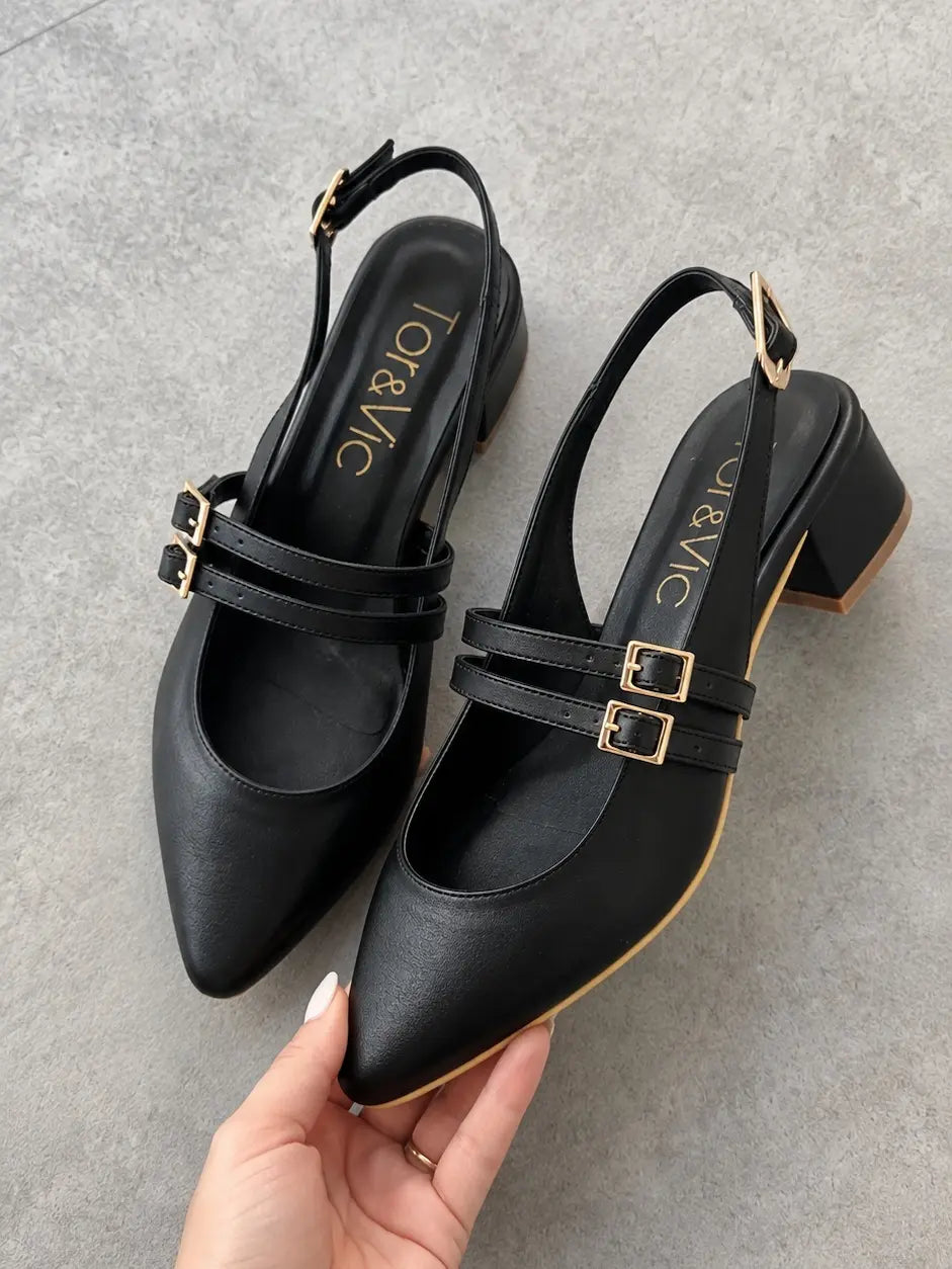zapatos para mujer vale negro mate 